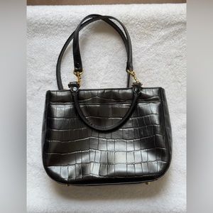 ETIENNE AIGNER. Genuine Leather Black Bag. Vintage.
